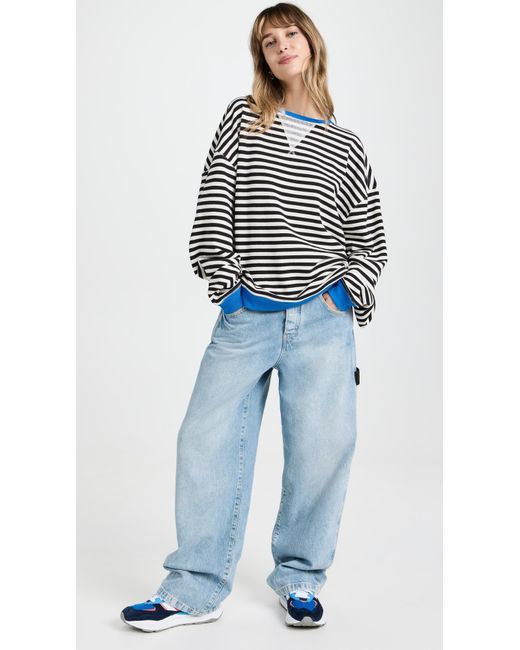 フリーピープル Free People クラシック Striped Crew レディース Sweaters Nautical Combo Free People Classic Striped Crew - Women's - Clothing
