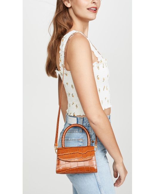 mini tan bag