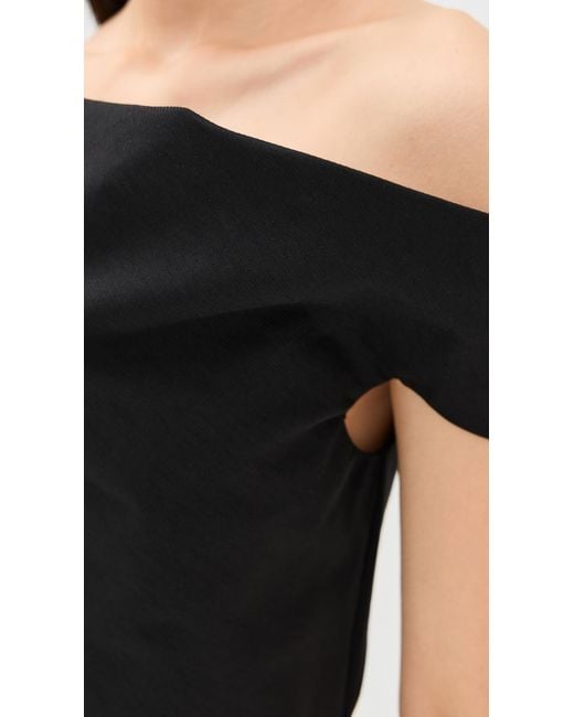 Rosie Assoulin Black Can'T Bare It Top