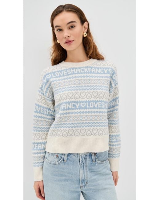 LoveShackFancy Multicolor Emberly Pullover