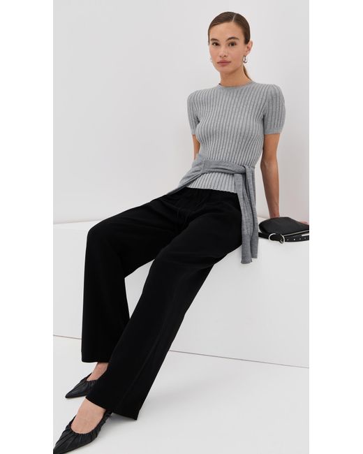 Le Bos Gray Ringer Tee