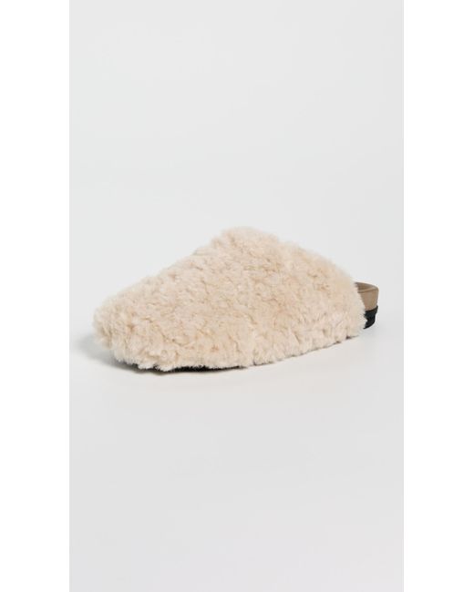 Roam Natural Cloud Shearling Slippers