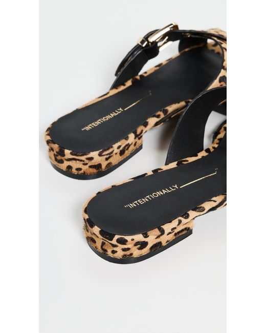 INTENTIONALLY ______ Black Clipz Sandals