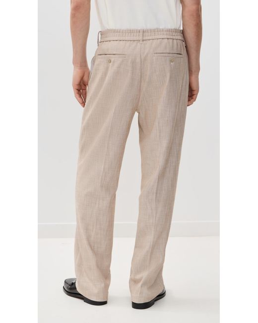 Jonathan Simkhai Natural Ducan Pleated Pants for men