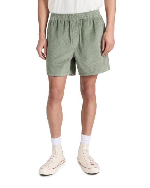 Madewell Green Madewe 5 1/2" Corduroy Everywear Shorts Dusty Aure for men