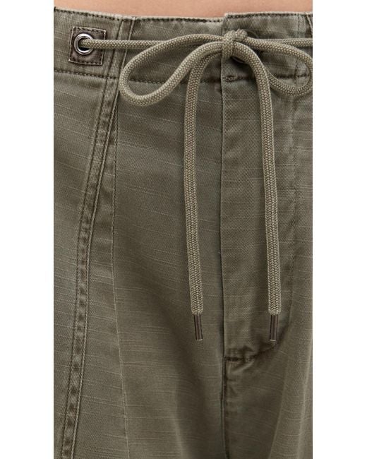 James Perse Green Oversized Military Pants