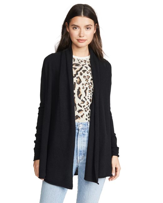 Club Monaco Cashmere Cristina Cardigan in Black - Lyst