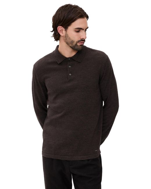 Jonathan Simkhai Black Reynolds Polo for men