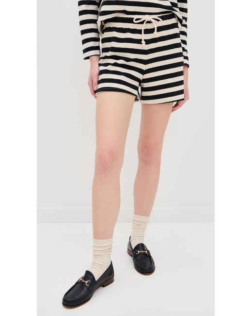 PERFECTWHITETEE Black Jesse B & N Rib Shorts