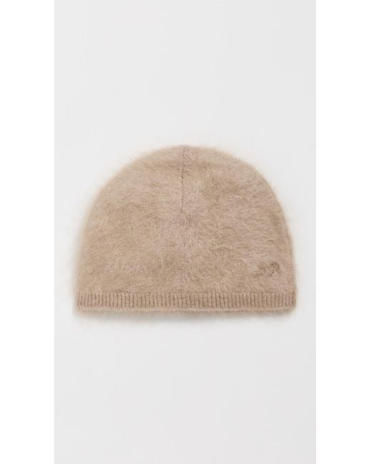 Rag & Bone Natural Jada Brushed Cashmere Beanie