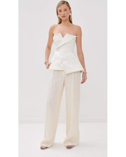 Rohe White Relaxed Drawstring Trousers