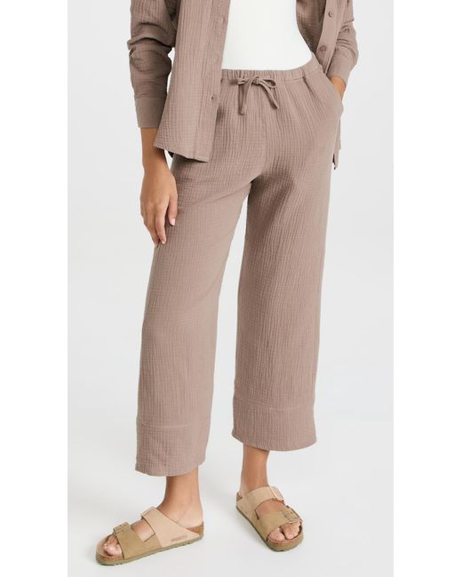 Splendid Cotton Addie Gauze Pants Lyst