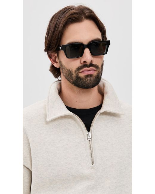 Wisdom Black Frame 43 Sunglasses