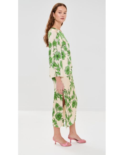borgo de nor green dress Seraphina Crepe Midi Dress main image 1