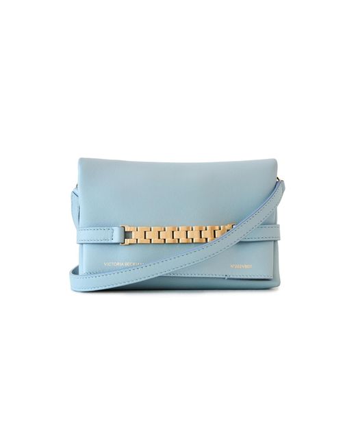 Victoria Beckham Blue Mini Pouch With Long Strap