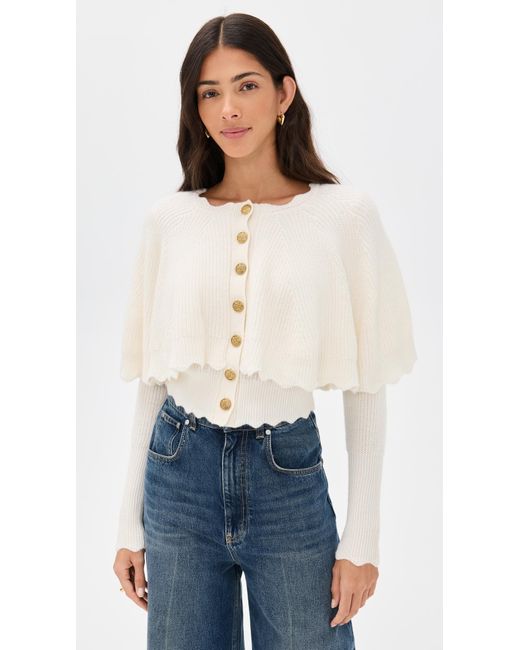 LoveShackFancy Blue Daelyn Cardigan