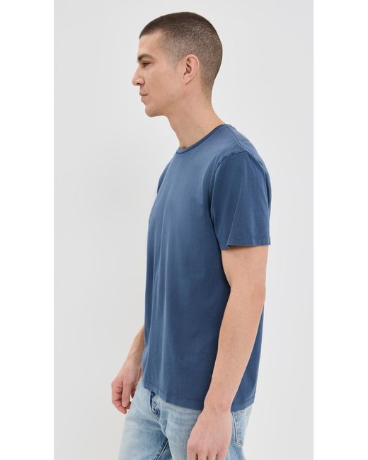 Marine Layer Blue Signature Sea Change Crew Tee for men