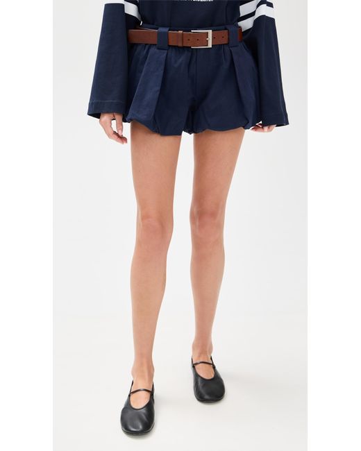 Sea Blue Adele Sportswear Bubble Shorts