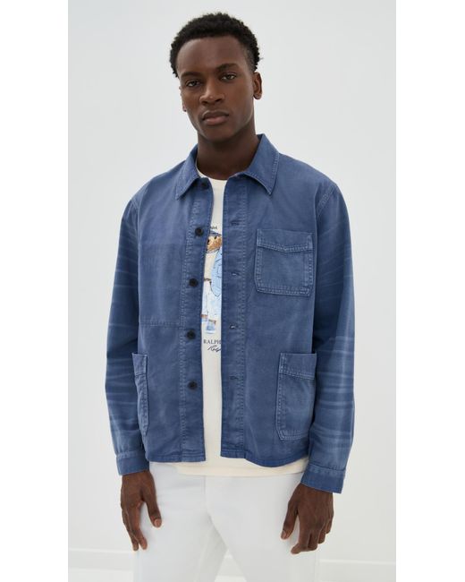 Polo Ralph Lauren Rustic Twill French Workwear Jacket in Blue for Men ...