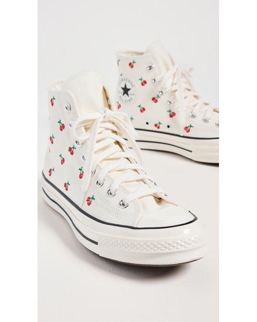 Converse White Chuck 70 Cherries Sneakers M 6/ W 8