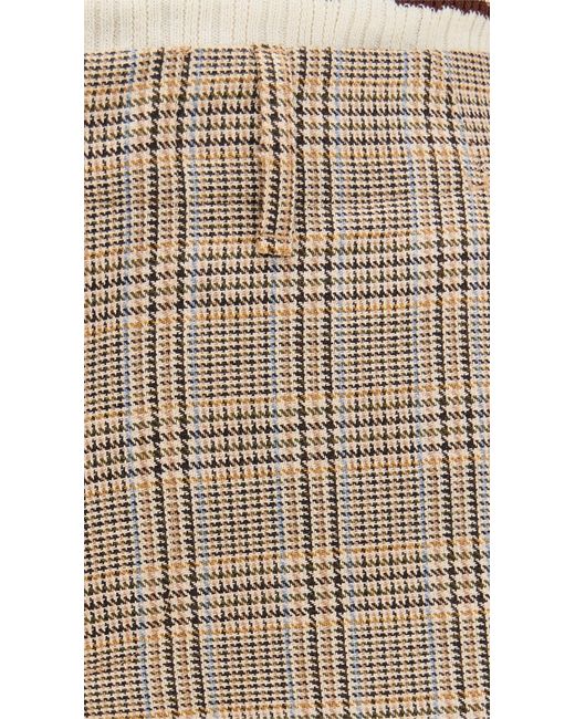Rag & Bone Natural Shea Plaid Pants