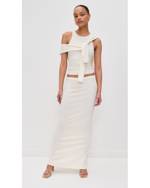 ÉTERNE White Emma Skirt