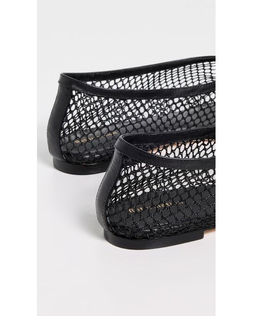 Reformation Black Britt Ballet Flats