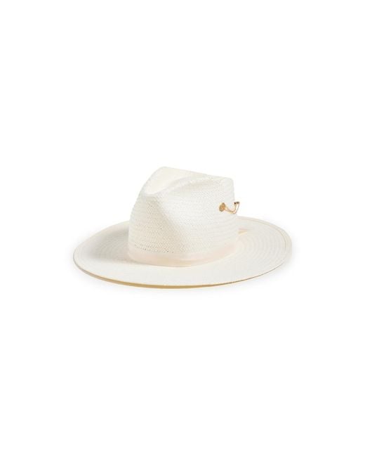 Freya White Wanderer Packable Straw Hat