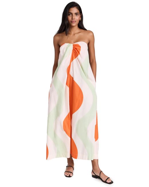 Mara Hoffman Orange Ara Hoffan Aice Fair Trade Dress