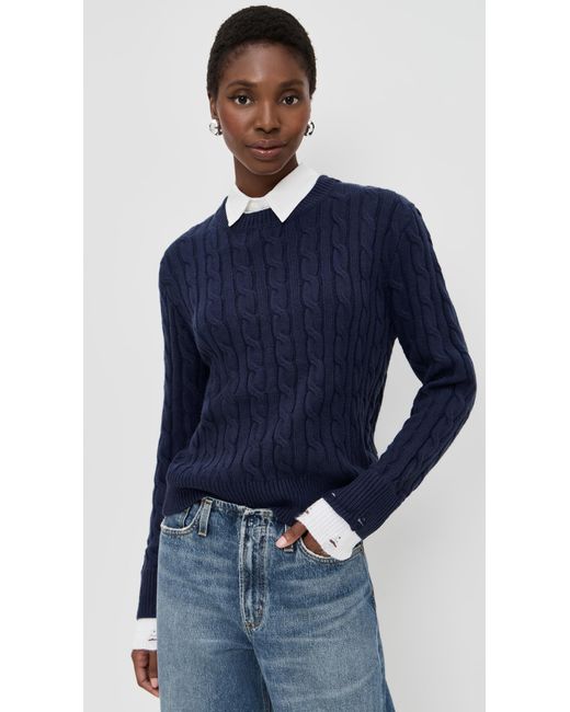 Lioness Blue Coastal Cable Knit Pullover