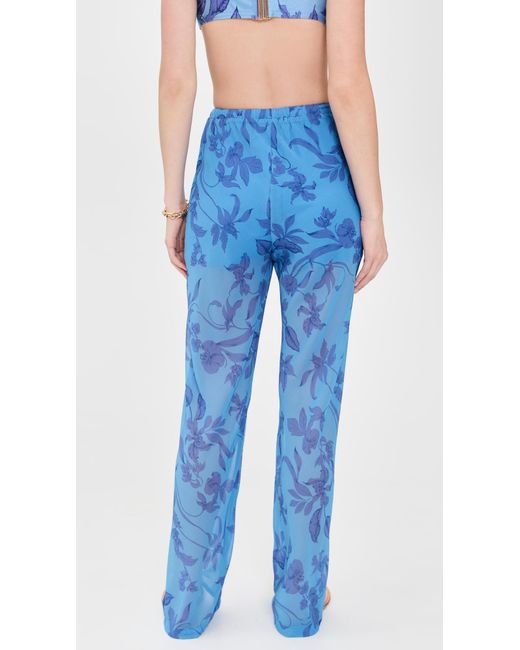 MINKPINK Blue Jeanne Drawstring Pants