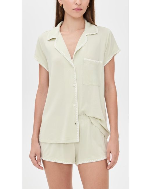 Eberjey Natural Frida Shortie Pajama Set