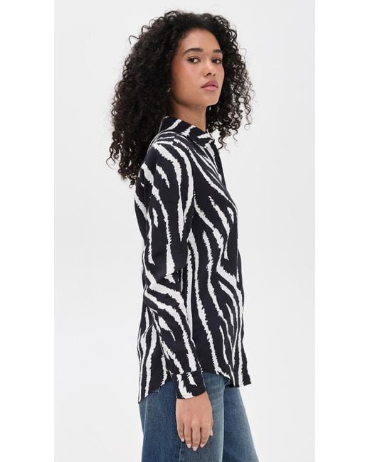 BruceGlen Black Button Up Blouse