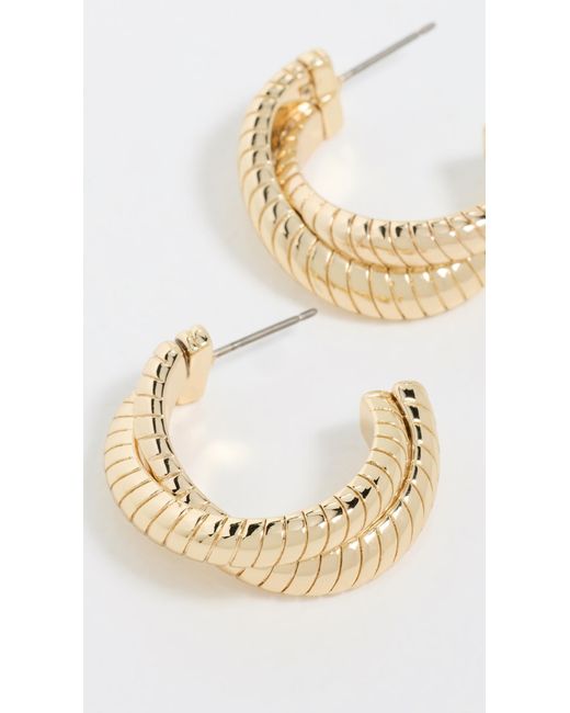Roxanne Assoulin Metallic The Double Cobra Hoops