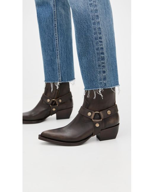 Golden Goose Deluxe Brand Black Debbie Distressed Leather Boots