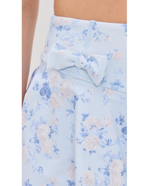 LoveShackFancy Blue Corene Skort