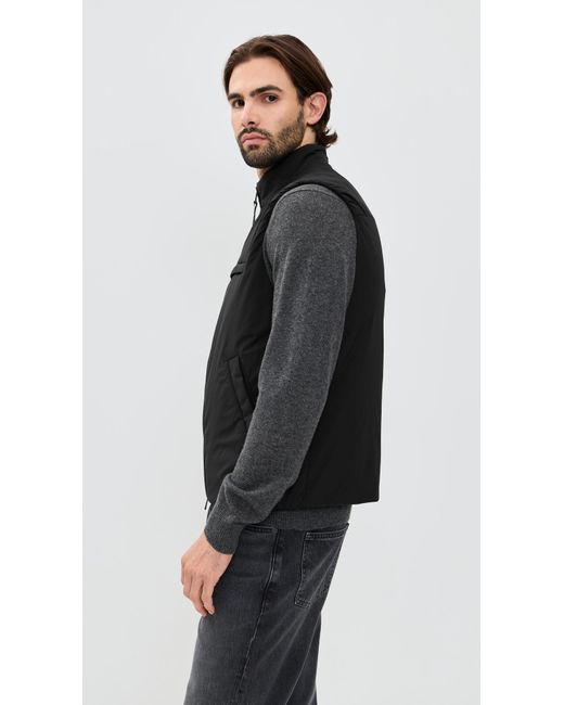 Theory Black Layering Vest for men