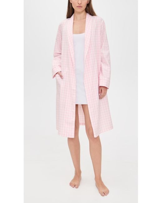 Petite Plume Pink Gingham Robe