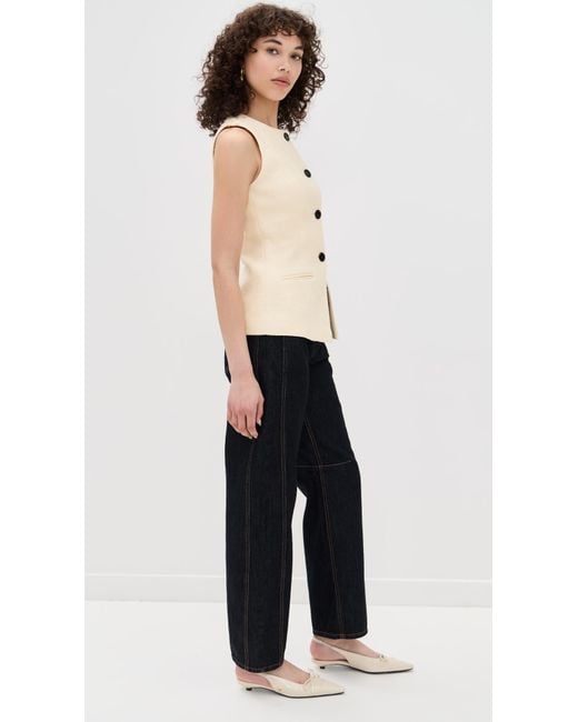 ALIGNE Black Leo Boucle Waistcoat