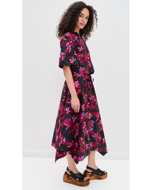 Ulla Johnson Red Suri Blouse