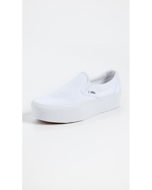 Vans White Ua Classic Slip-on Stackform Sneakers 7