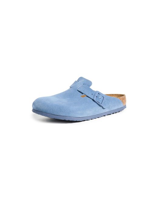 Birkenstock Blue Boston Soft Footbed Clogs for men