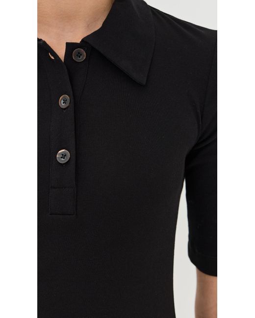 Rosetta Getty Black Polo Dress