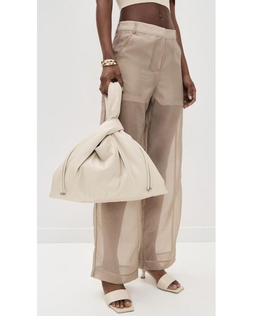 Nanushka White Jen Drawstring Large Bag
