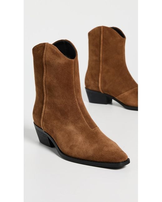 Black Suede Studio Brown Reed Boots