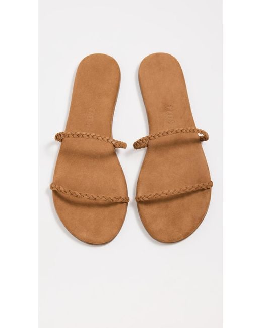TKEES Natural Gemma Braid Slides