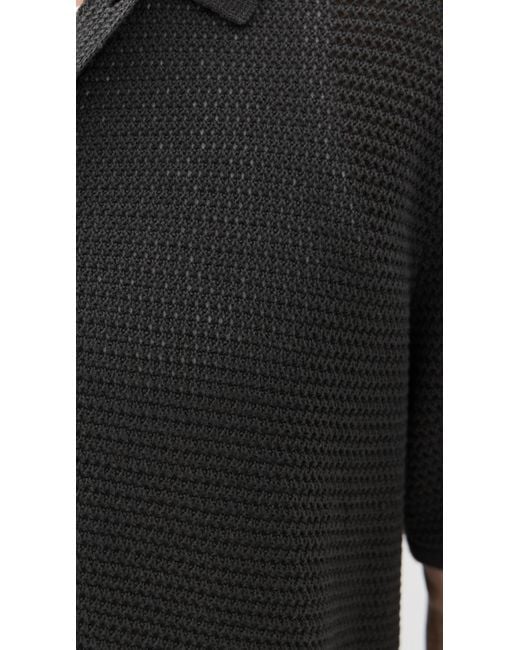 Madewell Black Open Knit Shirt for men