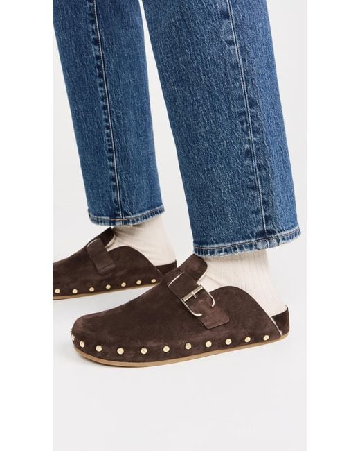 Veronica Beard Brown Fern Clogs