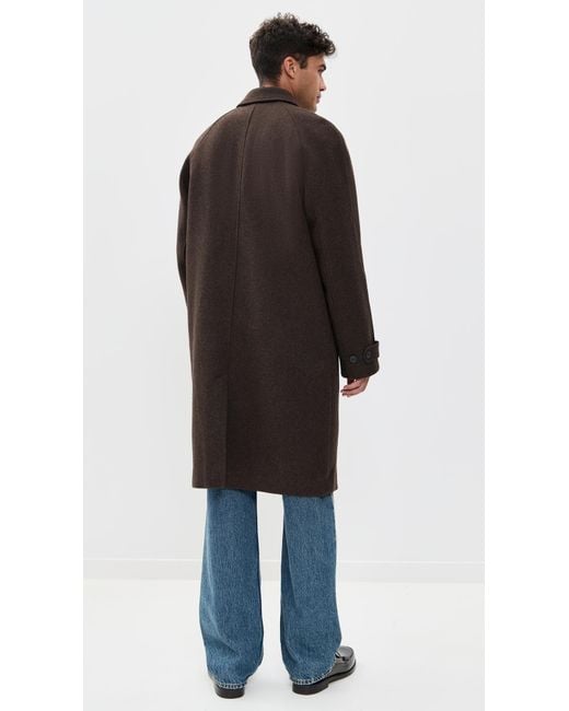 Les Deux Black Michael Solid Wool Coat for men