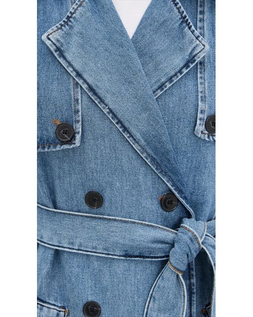 Ba&sh Blue Tresca Trench